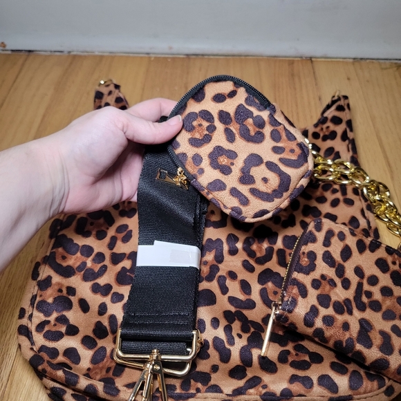 *New* Ah dorned leopard print bag set - Picture 7 of 8